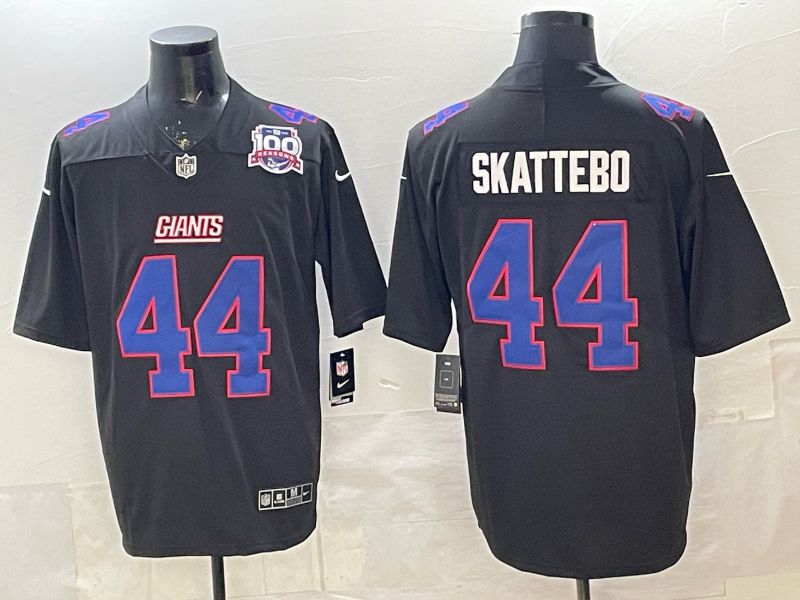 Men 2026 New York Giants #44 Skattebo black Limited Nike NFL Jersey style 03->new york giants->NFL Jersey